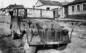 German soldiers in truck