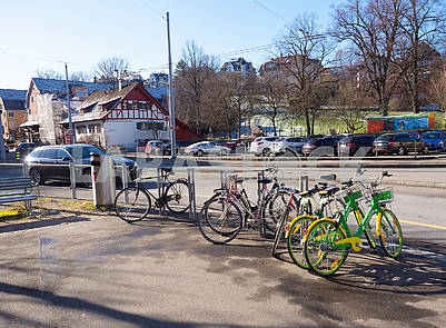 Bicycle park in Zurich