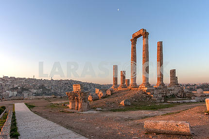  Римская площадь в Аммане на рассвете