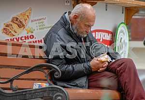 Lonely elderly man