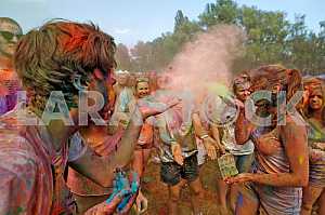 The festival of colors Holi in Kiev