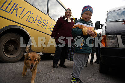 Evacuation of the inhabitants of Kalinovka