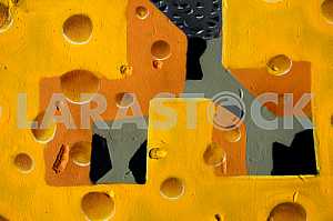 Fragment of grafiti on a concrete wall.Abstract background.