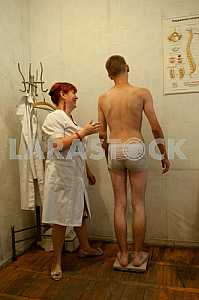 Recruits undergo a medical examination
