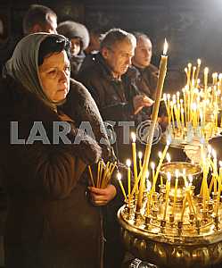 Christmas service at St. Vladimir Cathedral in Kiev.