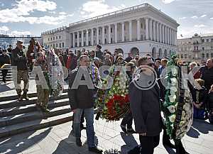Прощание с погибшем в АТО Дмитрием Годзенко,в Киеве