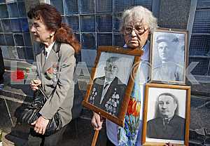 Celebrating the 71 th anniversary of Victory over Nazism in Kiev