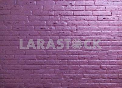 Violet brick wall background