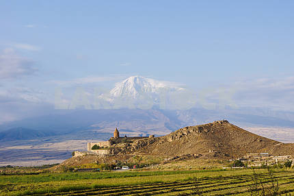 Panoramic views of the Khor Virap and Mount Ararat.