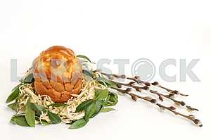 EASTER EGGS IN A BASKET