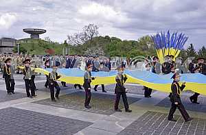Parade of military lyceums in Kiev