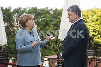 Angela Merkel, Petro Poroshenko