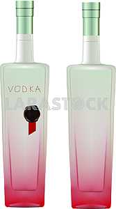 Bottle iced of vodka