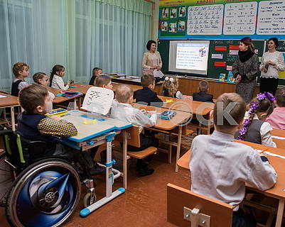 Children in school with inclusive education