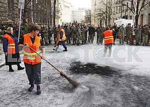 The protest at the Presidential Administration in Kiev