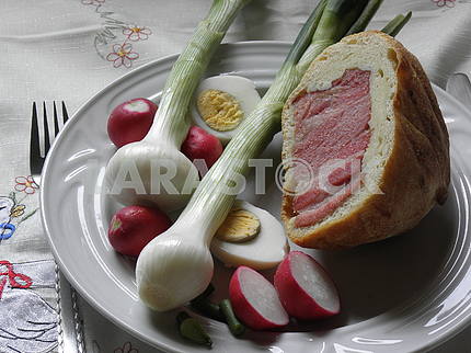 Croatian Easter breakfast,4
