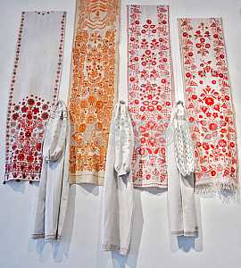 The exhibition Masterpieces of Ukrainian folk embroidery in Kiev