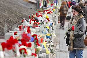 Honoring the memory of those killed during  Euromaidan.