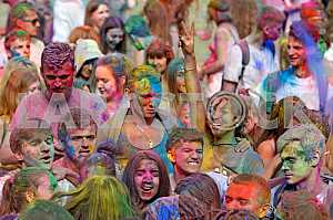 The festival of colors Holi in Kiev