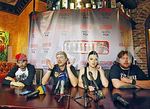 Press conference of the group Skryabin in Kiev