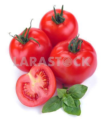  red tomatoes with basil