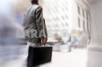 image of a business man on the street