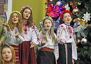 Kiev Mayor Vitaly Klitschko attended the Christmas Nativity Scene