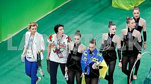 Ukrainian team in rhythmic gymnastics