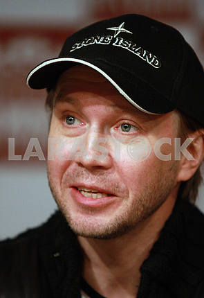 Actor Yevgeny Mironov at a press conference in Kyiv on March 18, 2010