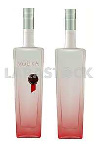 Bottle iced of vodka