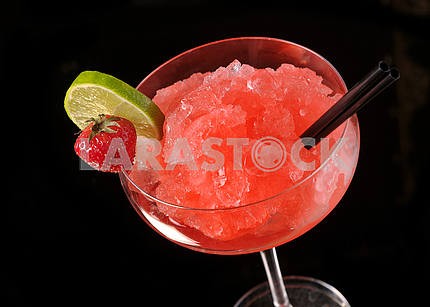 Strawberry margarita cocktail 