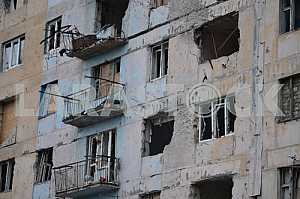Ruined buildings in Avdeevka