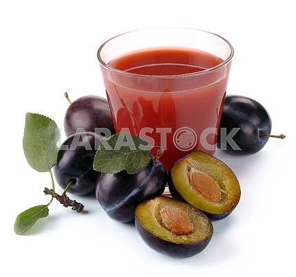 plum juice and fruit