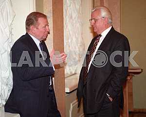 Leonid Kravchuk and Leonid Kuchma