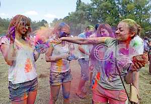 The festival of colors Holi in Kiev