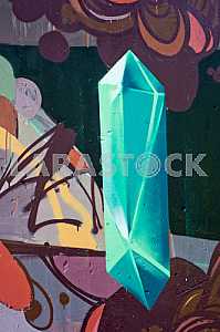 Fragment of grafiti on a concrete wall.Abstract background.