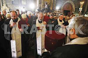 Christmas service at St. Vladimir Cathedral in Kiev.