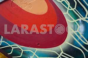 Fragment of grafiti on a concrete wall.Abstract background.