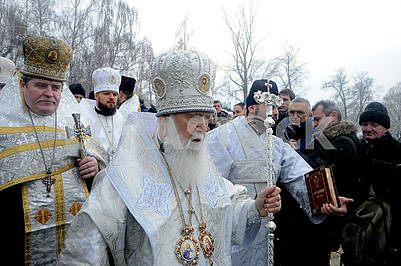 Celebration of Epiphany in Kiev