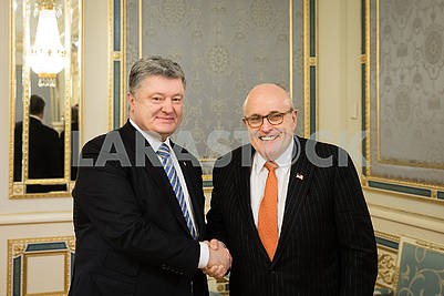 Petro Poroshenko and Rudolph Giuliani