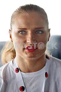 Press conference of the most strong woman of the world Olga Lyaschuk
