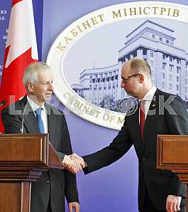 Canadian Foreign Minister Stephane Dion in Kiev
