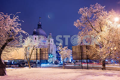 The main railway station in the city of Lviv