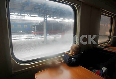Little passenger retro train