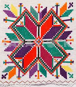 The exhibition Masterpieces of Ukrainian folk embroidery in Kiev