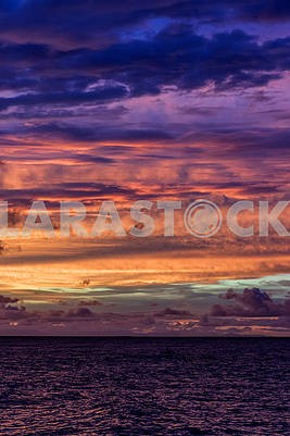 Sunset in the Indian Ocean