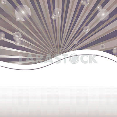 Abstract background template with sun baubles and waved strip
