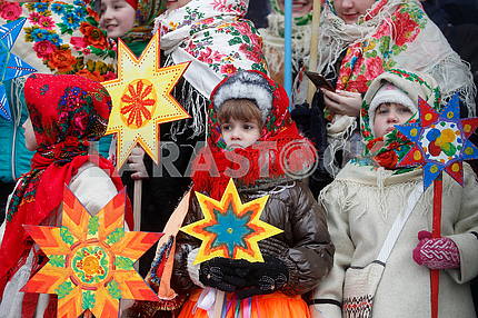 Christmas Celebration at St. Sophia Square in Kyiv