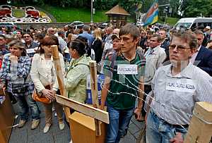Rally of migrants from the Cabinet of Ministers of Ukraine