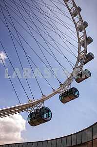 A giant Ferris wheel located in Singapore.